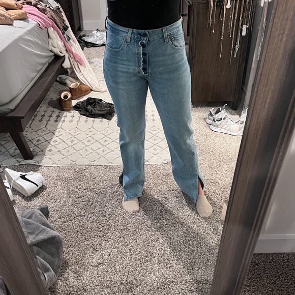 CUSTOM Levi 501 Size 12/31 Length 30- fits small. Worn once. - Picture 2 of 6